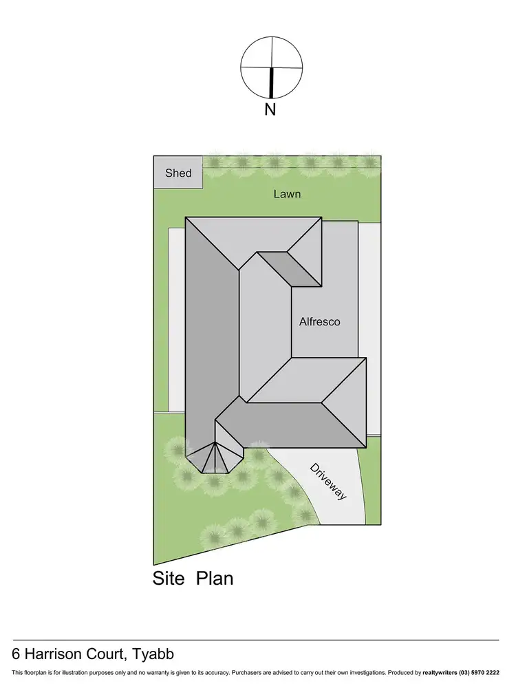 Floorplan of Homely house listing, 6 Harrison Court, Tyabb VIC 3913