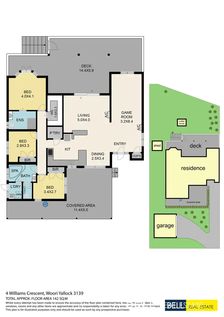 Floorplan of Homely house listing, 4 Williams Crescent, Woori Yallock VIC 3139