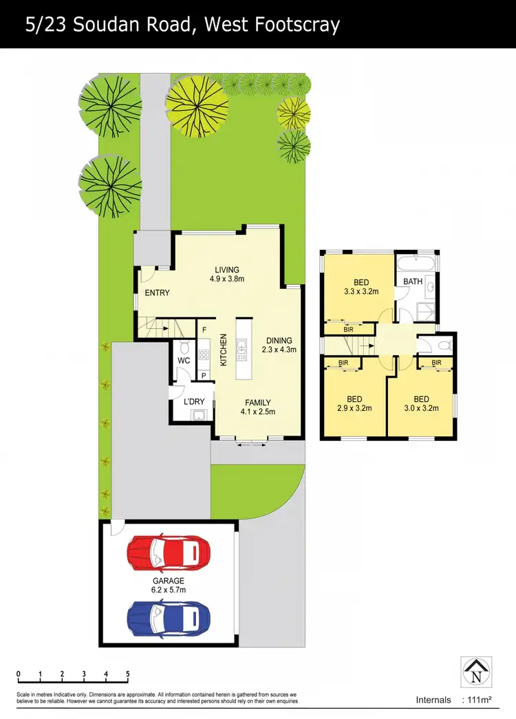 Floorplan of Homely townhouse listing, 5/23 Soudan Road, West Footscray VIC 3012