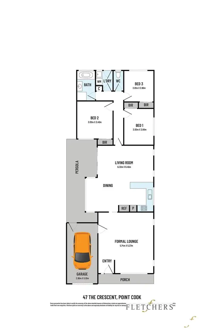 Floorplan of Homely house listing, 47 The Crescent, Point Cook VIC 3030