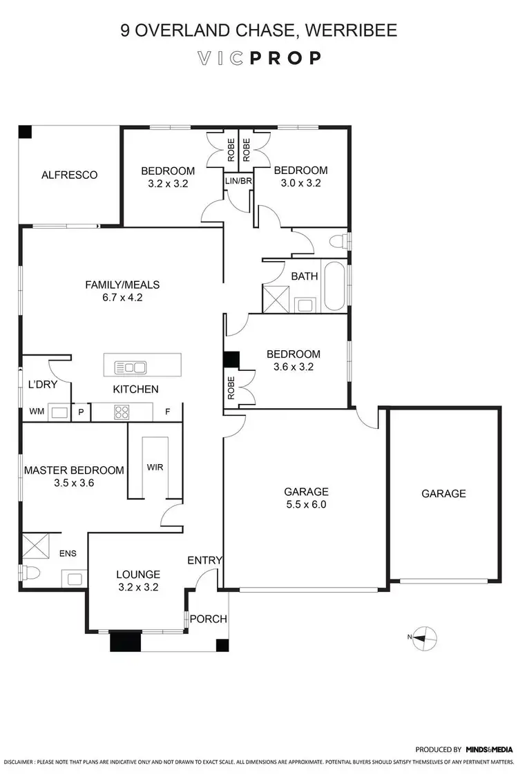 Floorplan of Homely house listing, 9 Overland Chase, Werribee VIC 3030