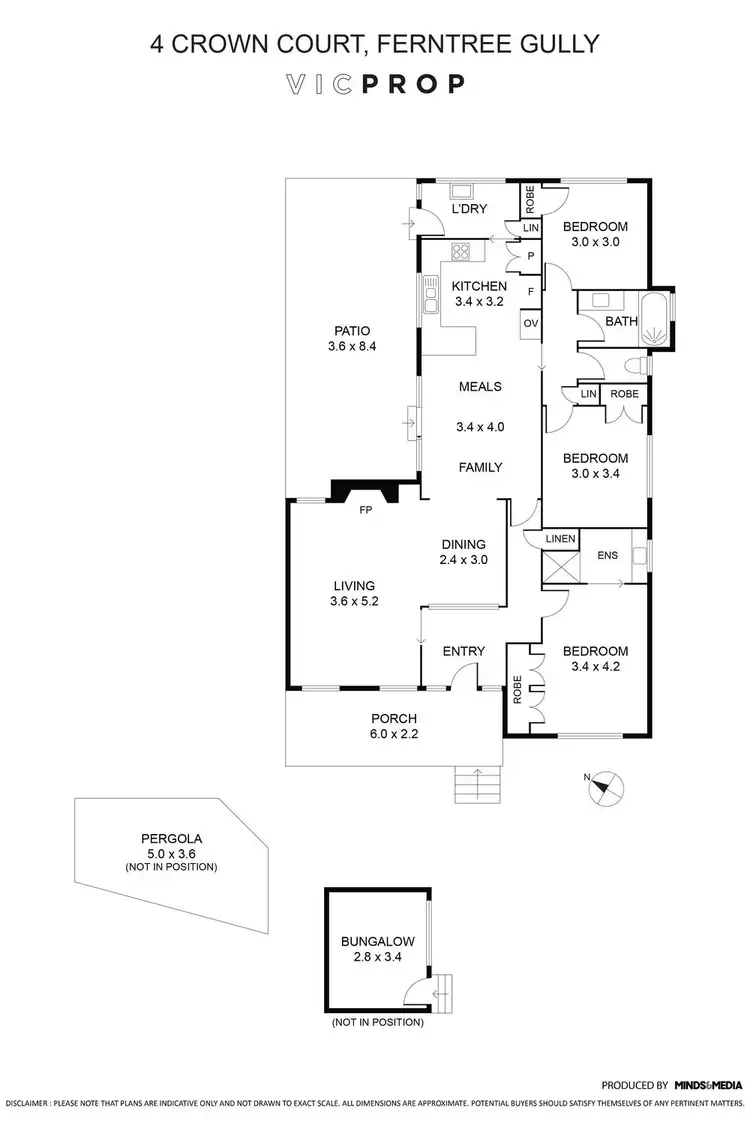 Floorplan of Homely house listing, 4 Crown Court, Ferntree Gully VIC 3156