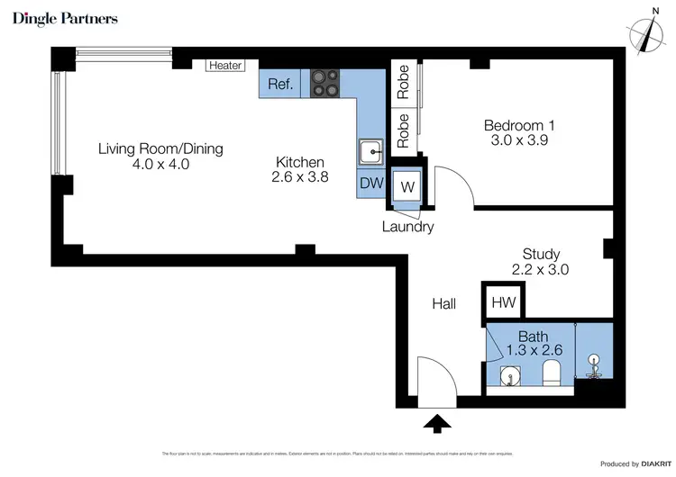 Floorplan of Homely apartment listing, 14/140 Flinders Street, Melbourne VIC 3000