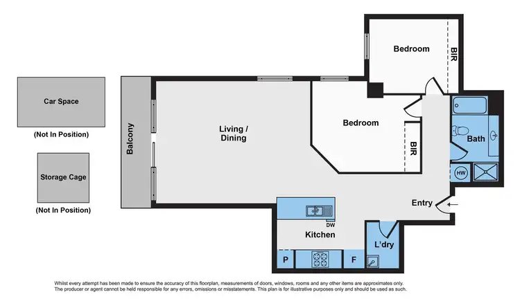 Floorplan of Homely apartment listing, 2007/45 Haig Street, Southbank VIC 3006