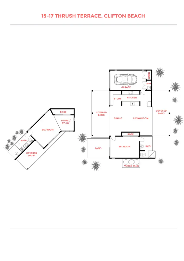 Floorplan of Homely house listing, 15-17 Thrush Terrace, Clifton Beach QLD 4879