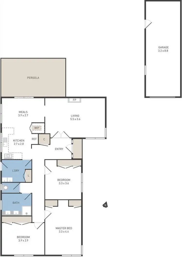 Floorplan of Homely house listing, 20 Grant Avenue, Werribee VIC 3030