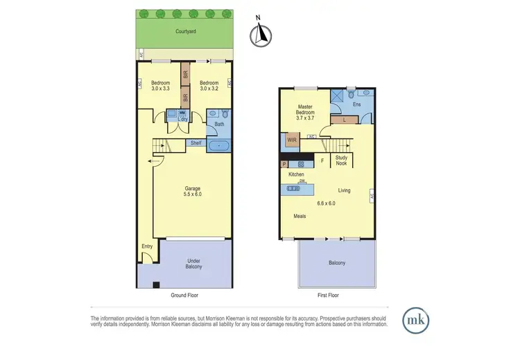Floorplan of Homely townhouse listing, 16 Lignum Street, Craigieburn VIC 3064