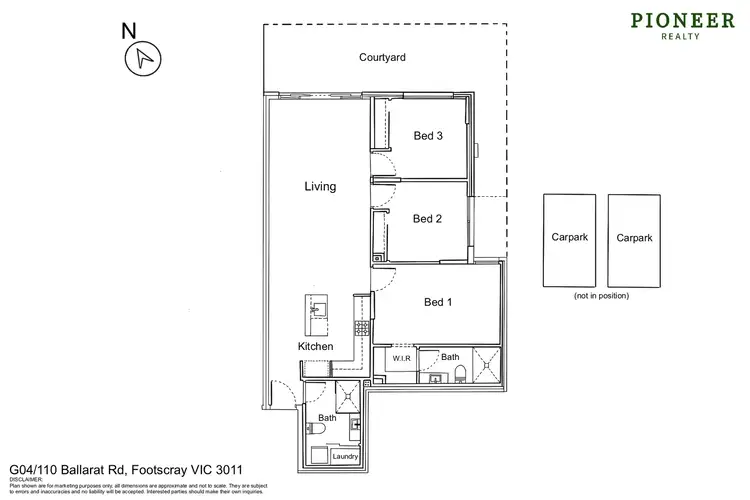 Floorplan of Homely apartment listing, G04/110 Ballarat Road, Footscray VIC 3011