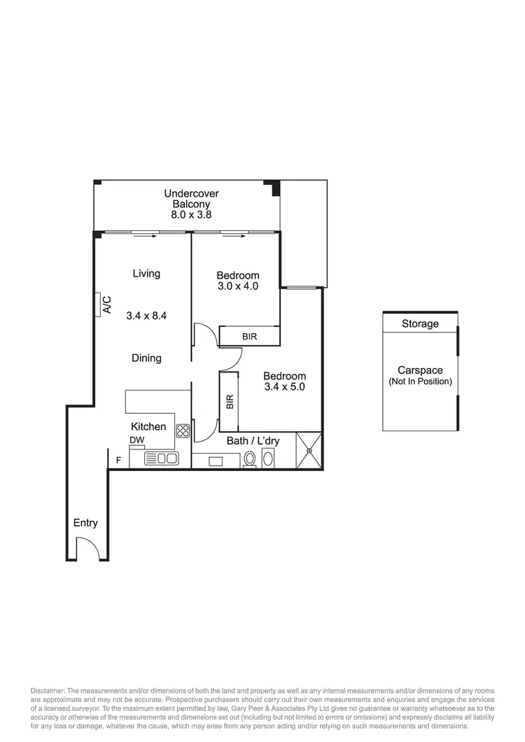 Floorplan of Homely apartment listing, 107/1173-1177 Glen Huntly Road, Glen Huntly VIC 3163