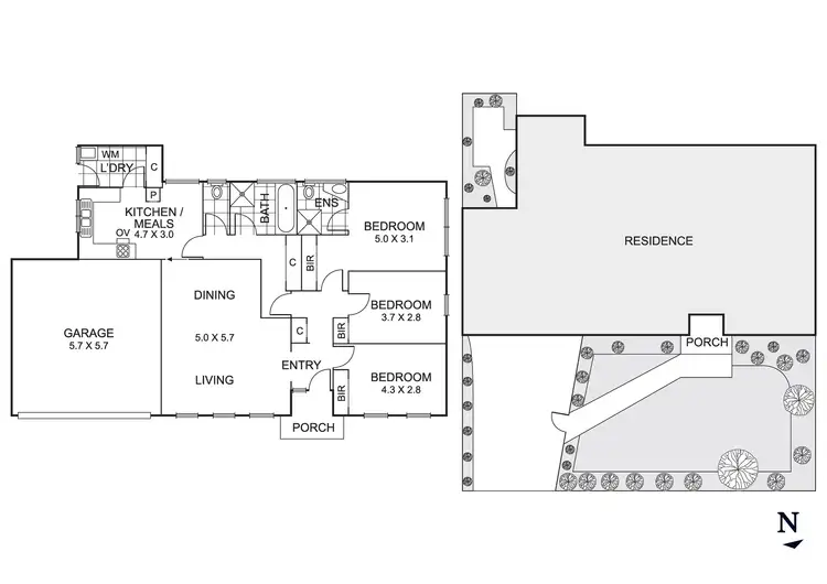 Floorplan of Homely unit listing, 1/32 Centre Dandenong Road, Cheltenham VIC 3192