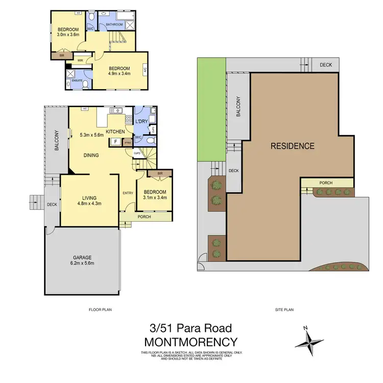Floorplan of Homely house listing, 3/51 Para Road, Montmorency VIC 3094