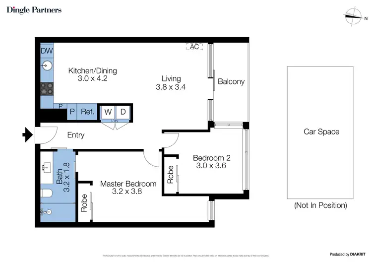 Floorplan of Homely apartment listing, 1403/22-24 Jane Bell Lane, Melbourne VIC 3000