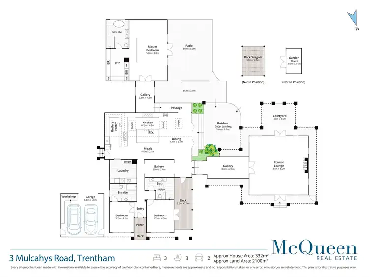 Floorplan of Homely house listing, 3 Mulcahys Road, Trentham VIC 3458