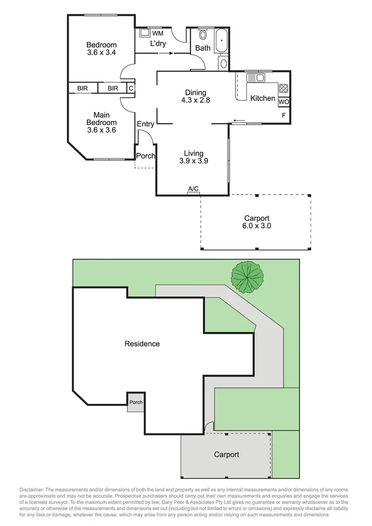 Floorplan of Homely unit listing, 3/93 Oakleigh Road, Carnegie VIC 3163