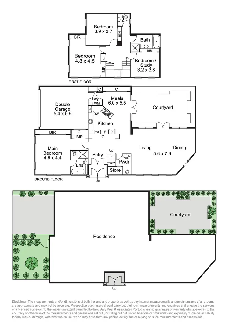 Floorplan of Homely townhouse listing, 1/18 Maxwell Grove, Caulfield VIC 3162