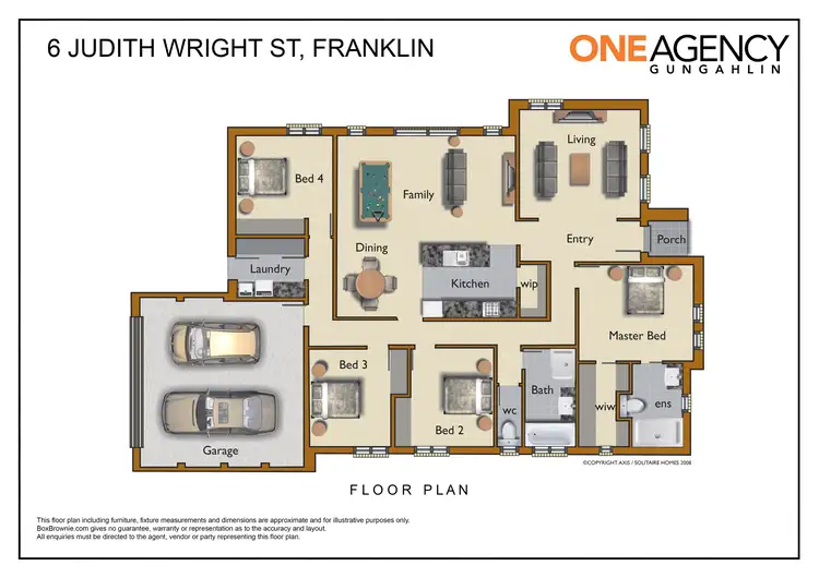 Floorplan of Homely house listing, 6 Judith Wright Street, Franklin ACT 2913
