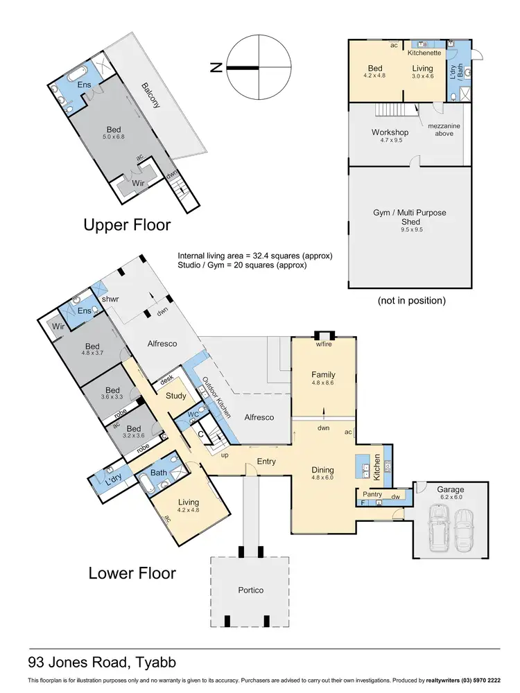 Floorplan of Homely rural property listing, 93 Jones Road, Tyabb VIC 3913