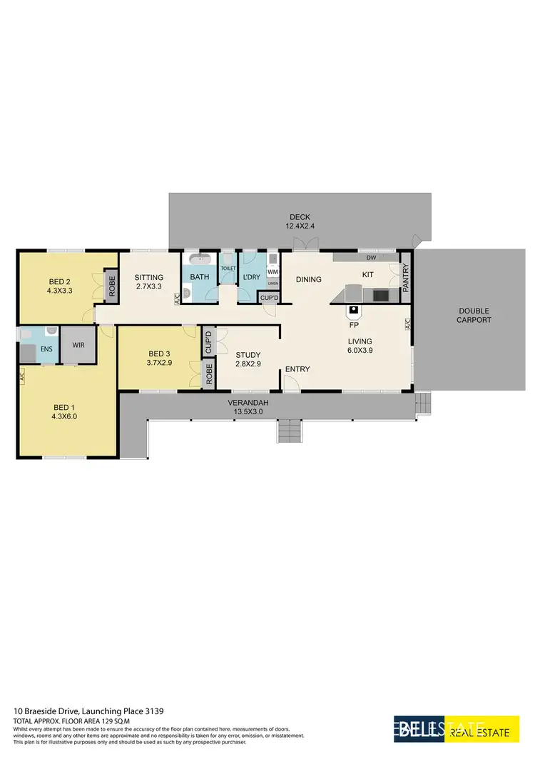 Floorplan of Homely house listing, 10 Braeside Drive, Launching Place VIC 3139