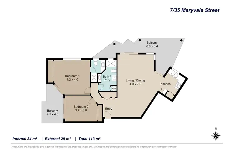 Floorplan of Homely unit listing, 7/35 Maryvale Street, Toowong QLD 4066