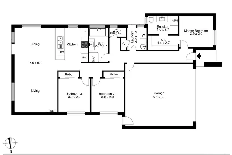Floorplan of Homely house listing, 14 Pawling Street, Rockbank VIC 3335