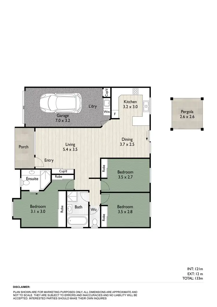 Floorplan of Homely townhouse listing, 6/67 Glass House Circuit, Kallangur QLD 4503