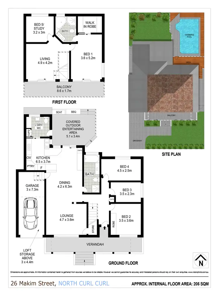 Floorplan of Homely house listing, 26 Makim Street, North Curl Curl NSW 2099