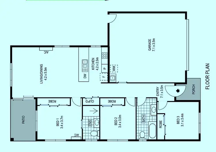 Floorplan of Homely house listing, 7 Angela Court, Gracemere QLD 4702