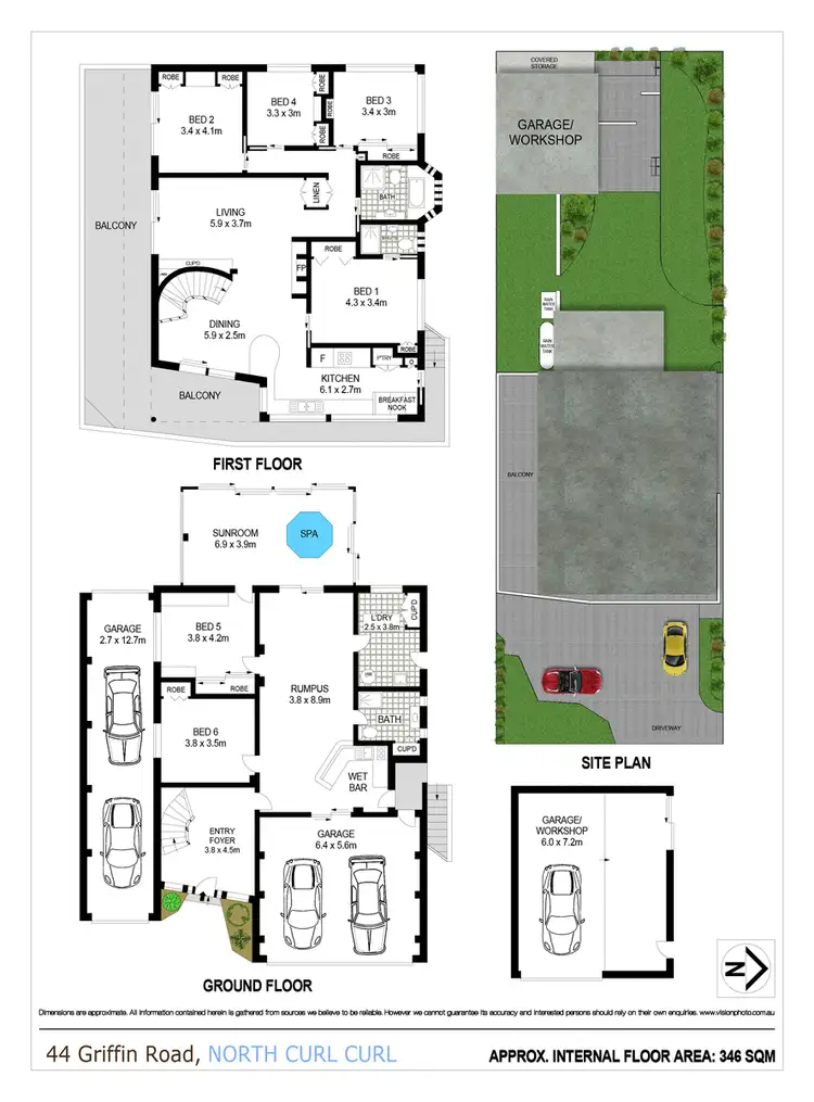 Floorplan of Homely house listing, 44 Griffin Road, North Curl Curl NSW 2099