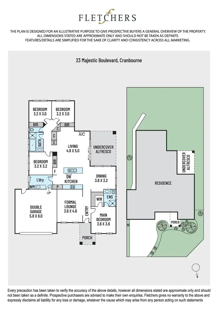 Floorplan of Homely house listing, 23 MAJESTIC Boulevard, Cranbourne VIC 3977