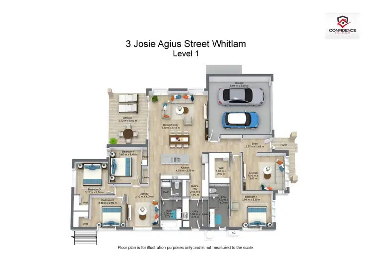 Floorplan of Homely house listing, 3 Josie Agius Street, Whitlam ACT 2611