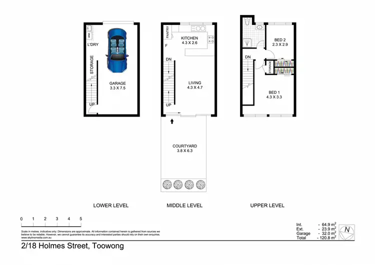 Floorplan of Homely townhouse listing, 2/18 Holmes Street, Toowong QLD 4066