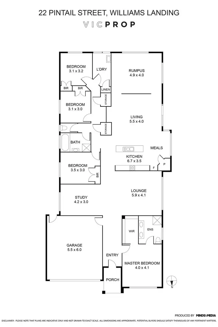 Floorplan of Homely house listing, 22 Pintail Street, Williams Landing VIC 3027
