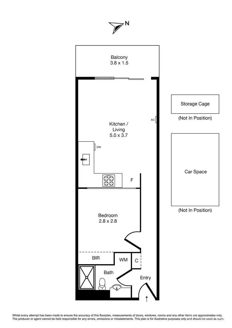 Floorplan of Homely apartment listing, DG03/8 Olive York Way, Brunswick West VIC 3055