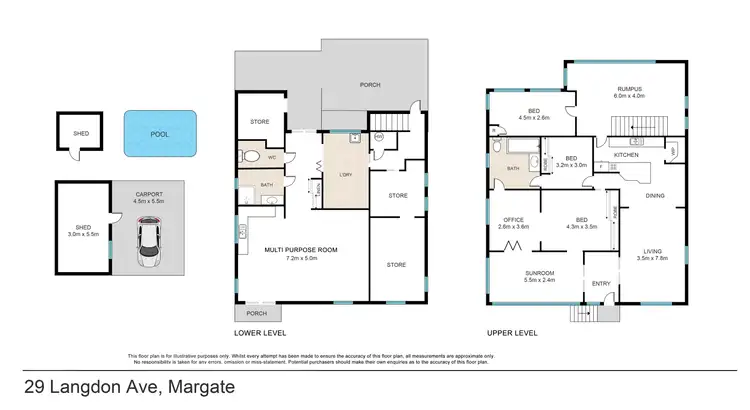 Floorplan of Homely house listing, 29 Langdon Avenue, Margate QLD 4019