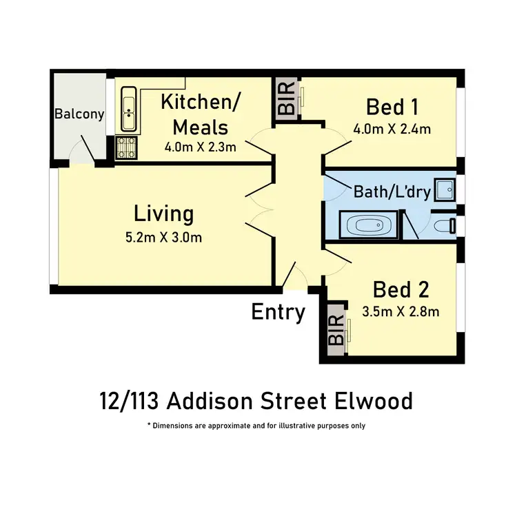 Floorplan of Homely apartment listing, 12/113 Addison Street, Elwood VIC 3184