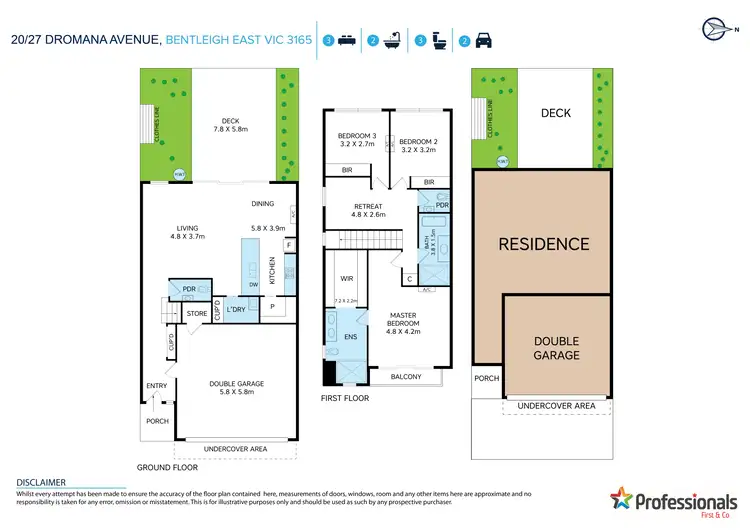Floorplan of Homely townhouse listing, 20/27 Dromana Avenue, Bentleigh East VIC 3165