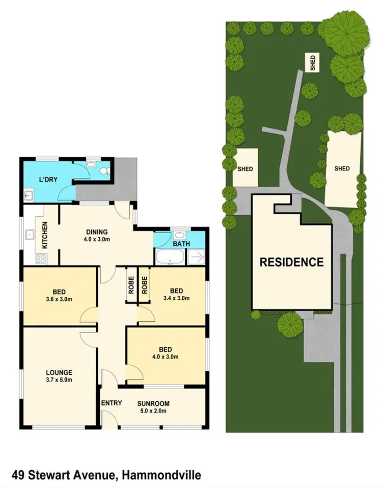 Floorplan of Homely house listing, 49 Stewart Avenue, Hammondville NSW 2170