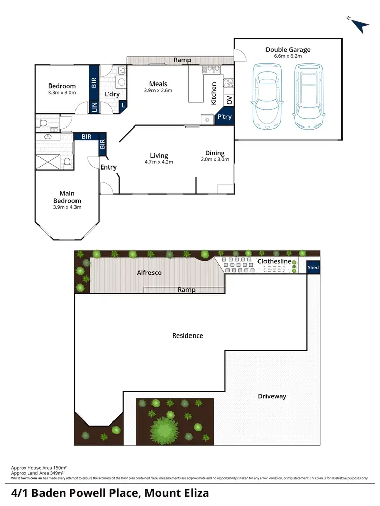 Floorplan of Homely unit listing, 4/1 Baden Powell Place, Mount Eliza VIC 3930