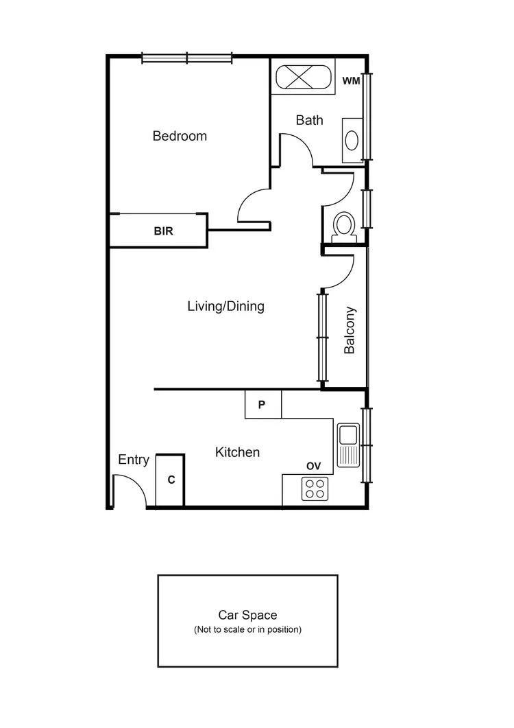 Floorplan of Homely apartment listing, 1/33 Rosstown Road, Carnegie VIC 3163