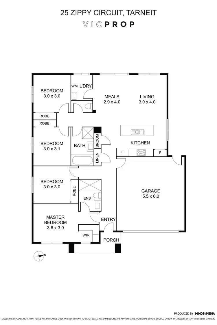 Floorplan of Homely house listing, 25 Zippy Circuit, Tarneit VIC 3029