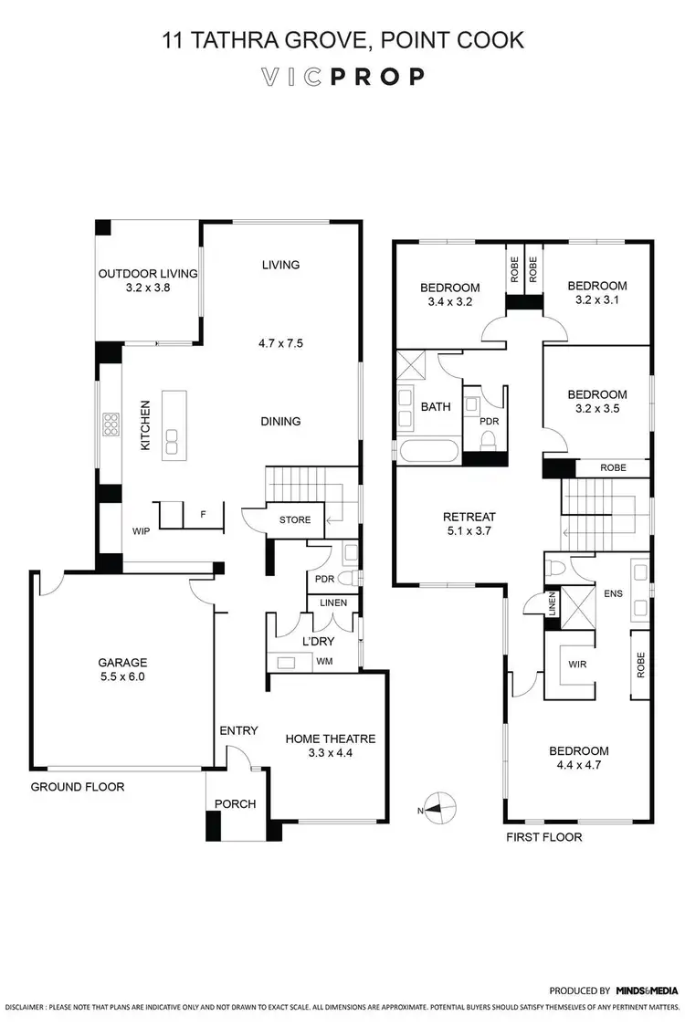 Floorplan of Homely house listing, 11 Tathra Grove, Point Cook VIC 3030