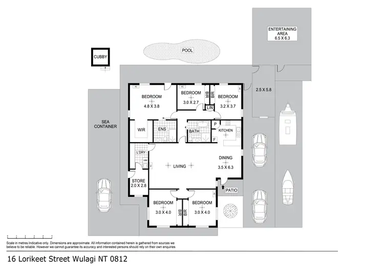Floorplan of Homely house listing, 16 Lorikeet Street, Wulagi NT 812