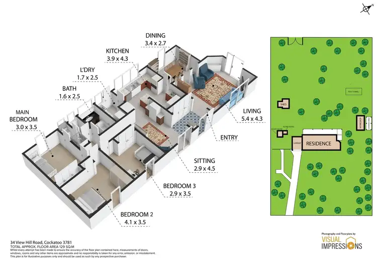 Floorplan of Homely house listing, 34 View Hill Road, Cockatoo VIC 3781