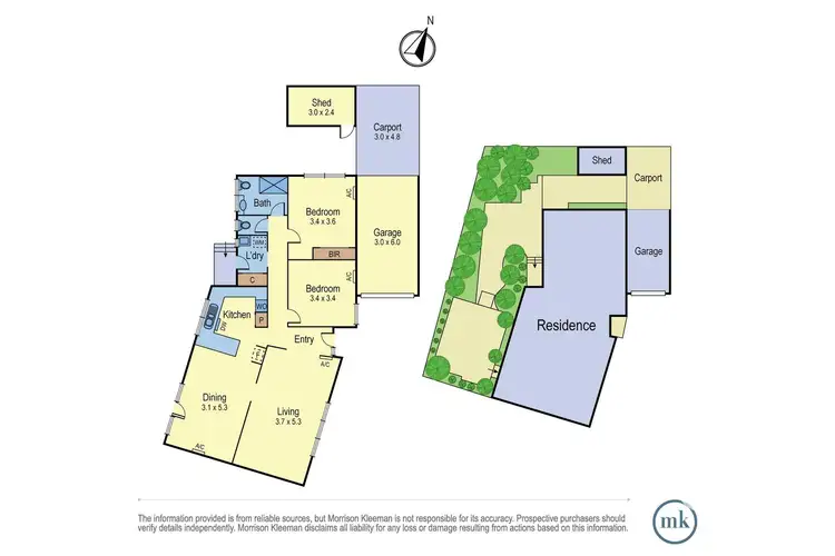Floorplan of Homely unit listing, 3/85 Park Road, Eltham VIC 3095