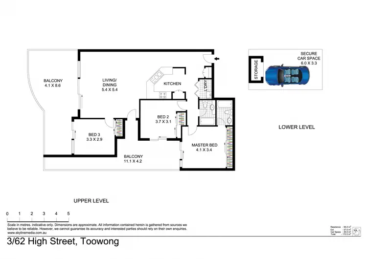Floorplan of Homely unit listing, 3/62 High Street, Toowong QLD 4066