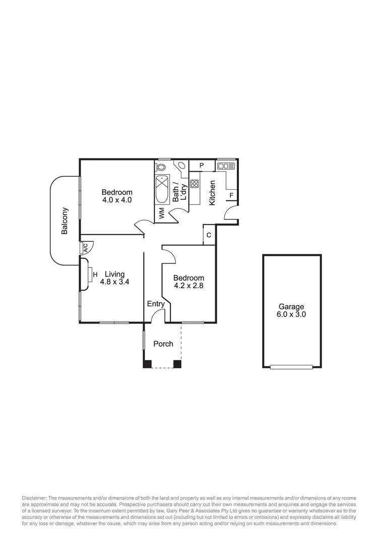 Floorplan of Homely apartment listing, 2/98 Brighton Road, Ripponlea VIC 3185