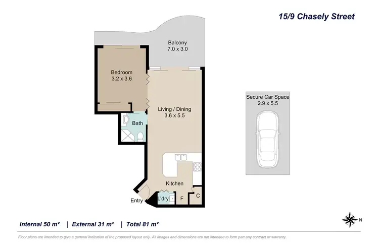 Floorplan of Homely unit listing, 15/9 Chasely Street, Auchenflower QLD 4066