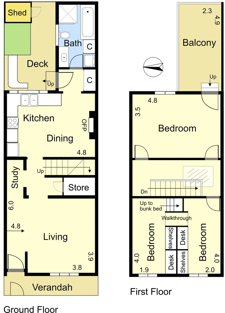 Floorplan of Homely house listing, 298 Wellington Street, Collingwood VIC 3066