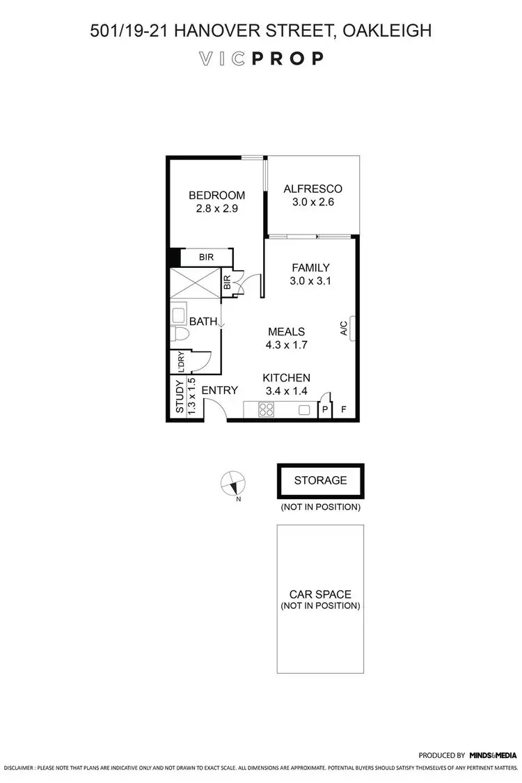 Floorplan of Homely apartment listing, 501/19-21 Hanover Street, Oakleigh VIC 3166