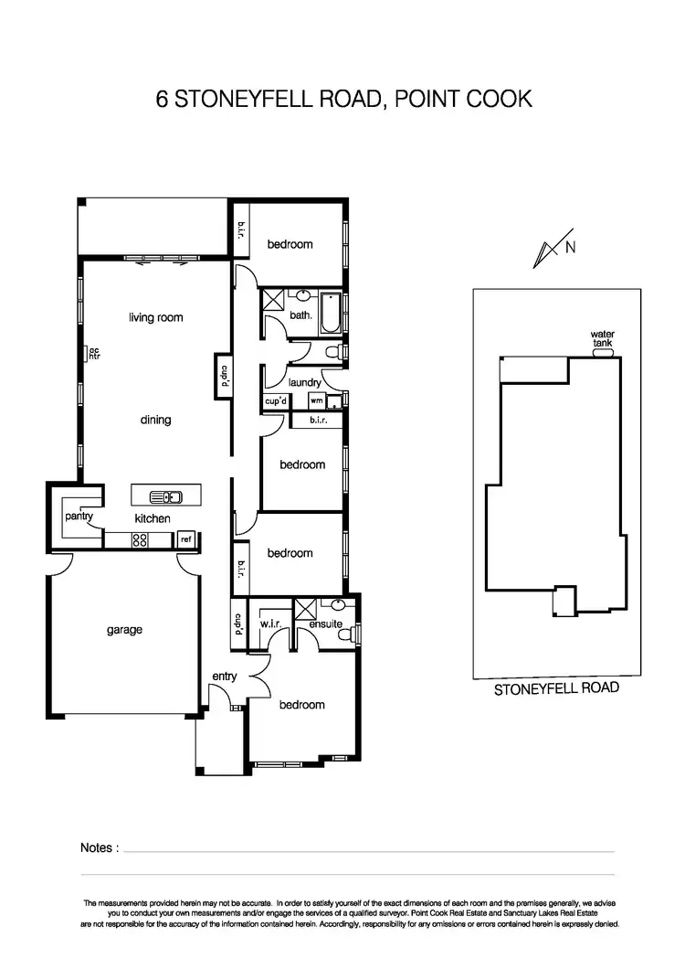 Floorplan of Homely house listing, 6 Stoneyfell Road, Point Cook VIC 3030